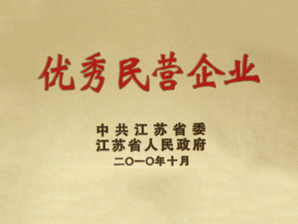 2010年江苏省优秀民营企业